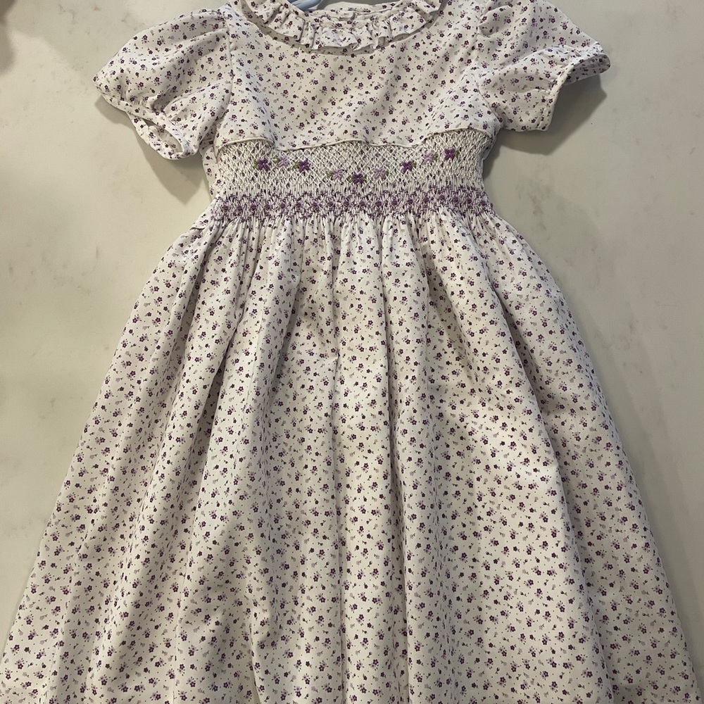 Floral Purple Kids Dress
